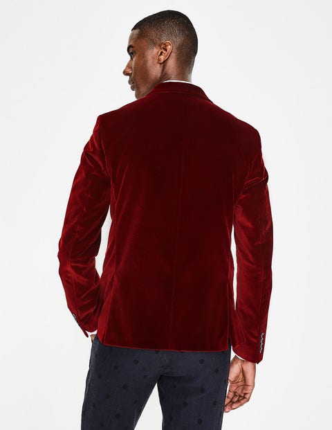 Rivington Velvet Jacket - Port Red Rivington Velvet Jacket - Port Red