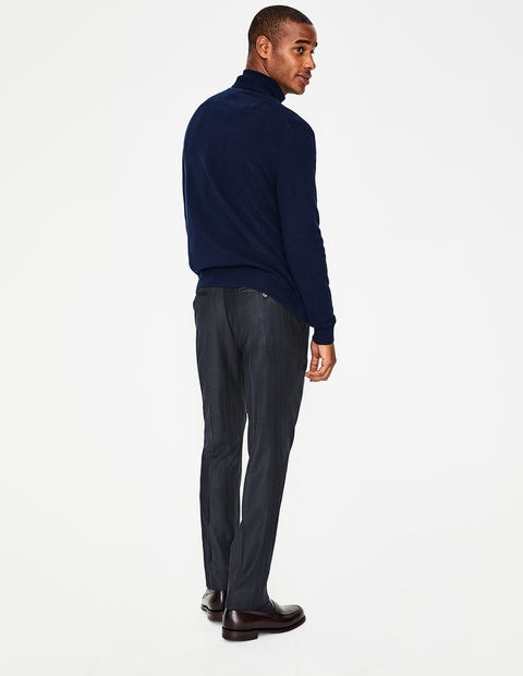 Lauderdale Pleated Pants - Navy Bouclé Stripe Lauderdale Pleated Pants - Navy Bouclé Stripe