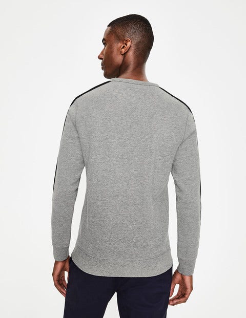 Whistler Sweatshirt - Grey Marl/Navy Stripe Whistler Sweatshirt - Grey Marl/Navy Stripe
