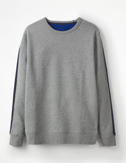 Whistler Sweatshirt - Grey Marl/Navy Stripe Whistler Sweatshirt - Grey Marl/Navy Stripe