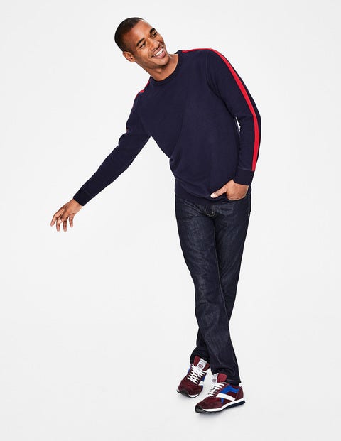 Whistler Sweatshirt - Navy/Red Stripe Whistler Sweatshirt - Navy/Red Stripe