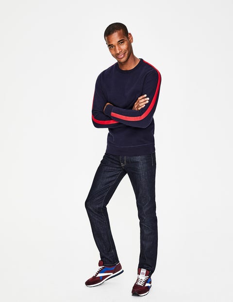 Whistler Sweatshirt - Navy/Red Stripe Whistler Sweatshirt - Navy/Red Stripe