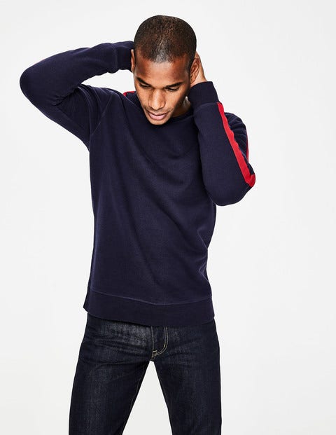 Whistler Sweatshirt - Navy/Red Stripe Whistler Sweatshirt - Navy/Red Stripe