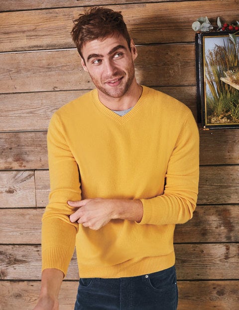 Cashmere V-Neck - Honeycomb Cashmere V-Neck - Honeycomb