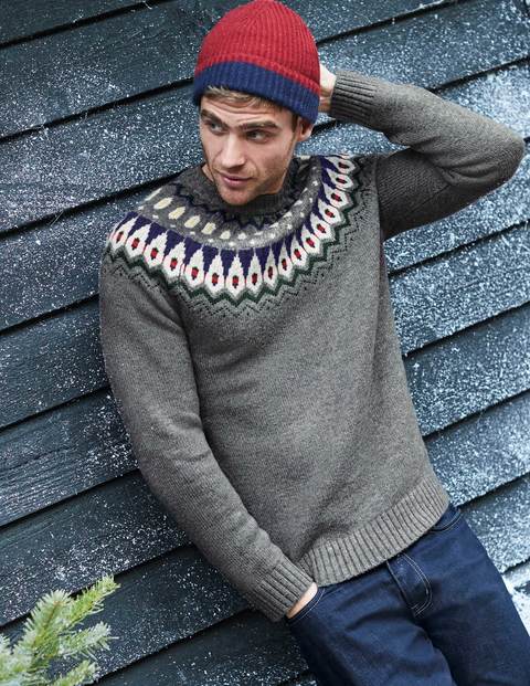 Fair Isle Crew Neck - Grey Fair Isle Fair Isle Crew Neck - Grey Fair Isle
