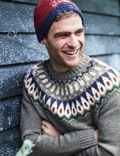 Fair Isle Crew Neck - Grey Fair Isle Fair Isle Crew Neck - Grey Fair Isle