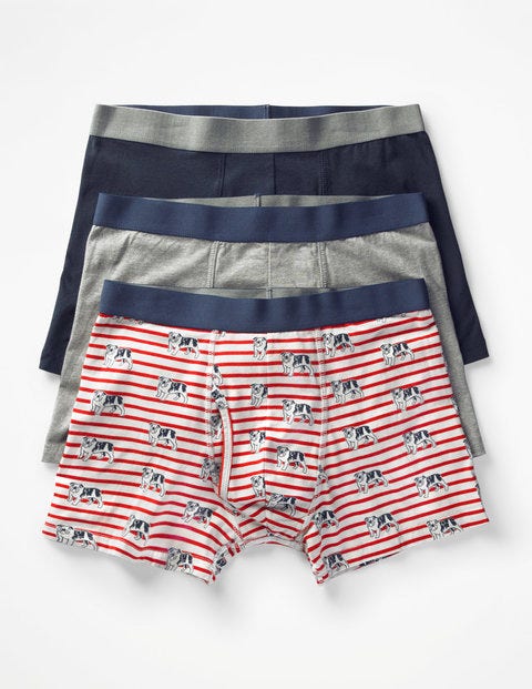 3 Pack Jersey Boxers - Bulldog Multi Pack 3 Pack Jersey Boxers - Bulldog Multi Pack