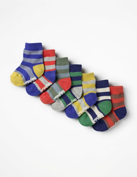 7 Pack Sock Box - Multi Stripes 7 Pack Sock Box - Multi Stripes