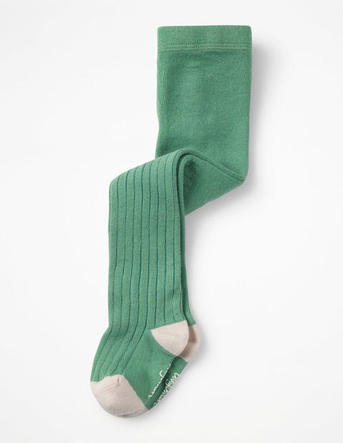 Ribbed Tights - Jade Green Ribbed Tights - Jade Green