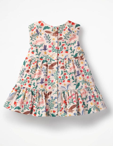 Tiered Corduroy Dress - Multi Peculiar Pets Tiered Corduroy Dress - Multi Peculiar Pets