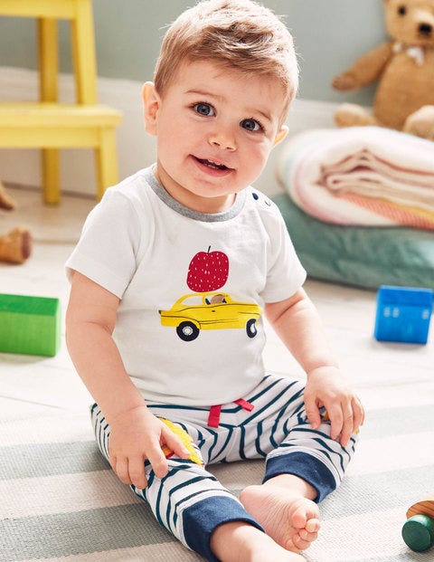 Printed Vehicle T-Shirt - Ecru Car Printed Vehicle T-Shirt - Ecru Car