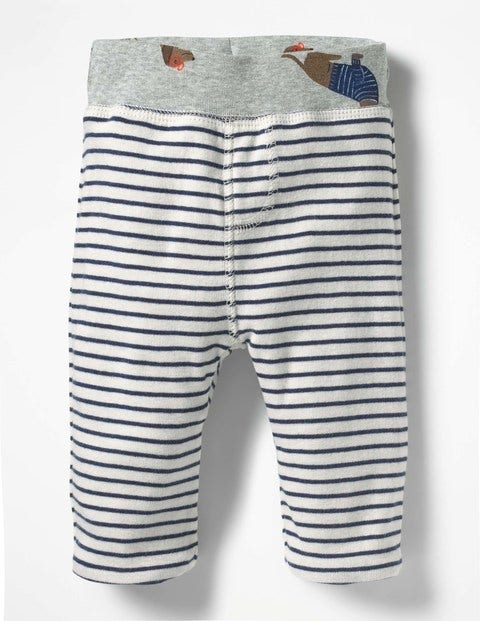 Reversible Knee Patch Trousers - Grey Marl Sausage Dogs Reversible Knee Patch Trousers - Grey Marl Sausage Dogs