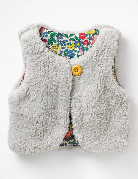Reversible Fleecy Gilet - Shale Grey Reversible Fleecy Gilet - Shale Grey