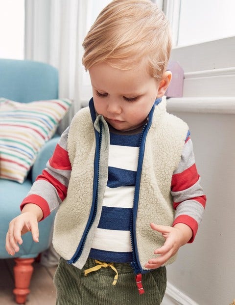 Cosy Borg Vest - Oatmeal Marl Cosy Borg Vest - Oatmeal Marl