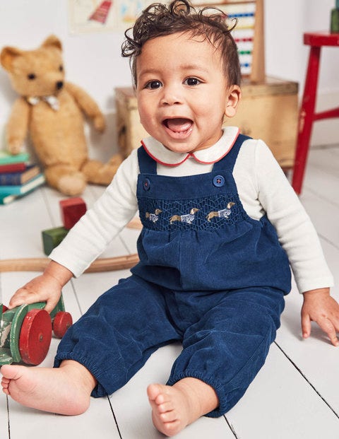 Nostalgic Overall Set - Beacon Blue Sausage Dog Nostalgic Overall Set - Beacon Blue Sausage Dog