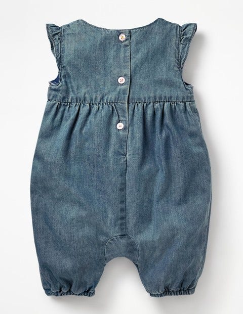 Hedgehog Friends Playsuit - Chambray Blue Hedgehogs Hedgehog Friends Playsuit - Chambray Blue Hedgehogs