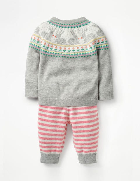 Fun Knitted Play Set - Grey Marl Fair Isle Fun Knitted Play Set - Grey Marl Fair Isle