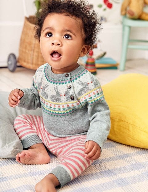 Fun Knitted Play Set - Grey Marl Fair Isle Fun Knitted Play Set - Grey Marl Fair Isle