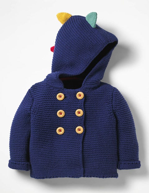Novelty Knitted Jacket - Beacon Blue Spikes Novelty Knitted Jacket - Beacon Blue Spikes