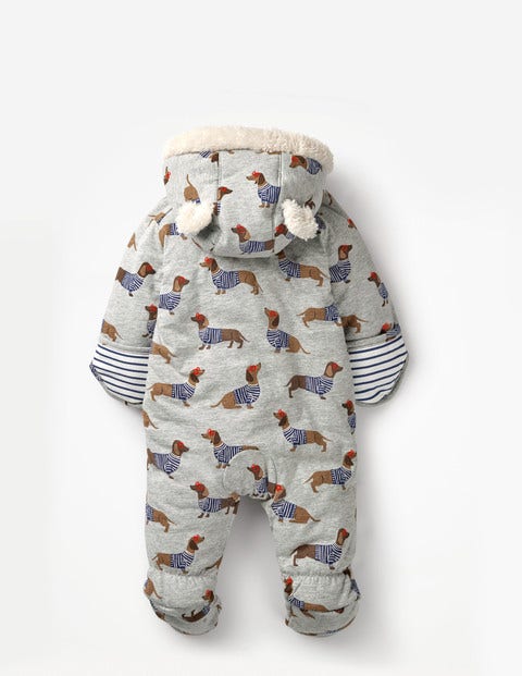 Cosy All-In-One - Grey Marl Sausage Dogs Cosy All-In-One - Grey Marl Sausage Dogs