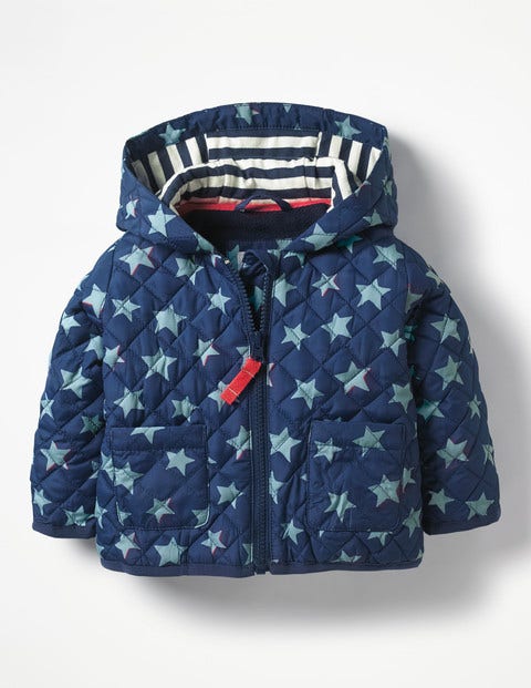 Starry Quilted Coat - Beacon Blue Shadow Star Starry Quilted Coat - Beacon Blue Shadow Star