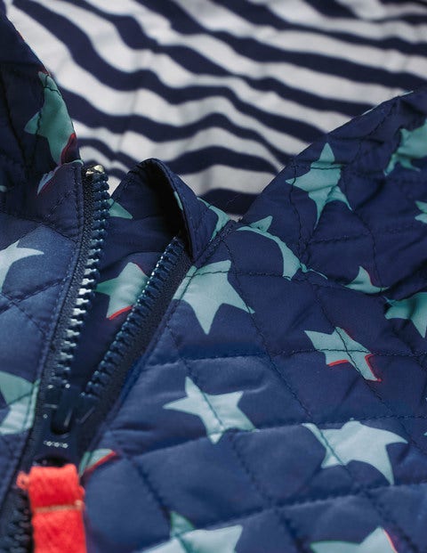 Starry Quilted Coat - Beacon Blue Shadow Star Starry Quilted Coat - Beacon Blue Shadow Star