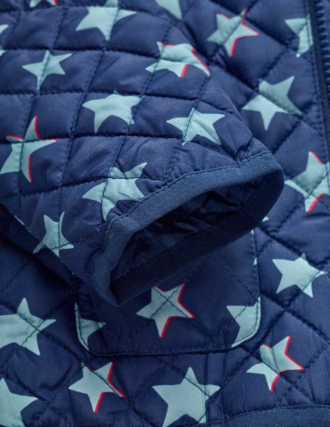 Starry Quilted Coat - Beacon Blue Shadow Star Starry Quilted Coat - Beacon Blue Shadow Star