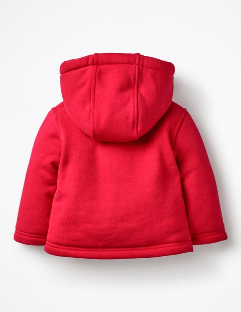 Shaggy-Lined Duffle Coat - Engine Red Shaggy-Lined Duffle Coat - Engine Red