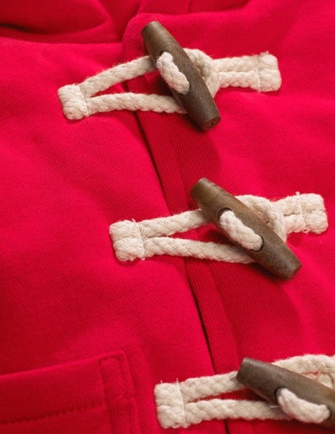 Shaggy-Lined Duffle Coat - Engine Red Shaggy-Lined Duffle Coat - Engine Red