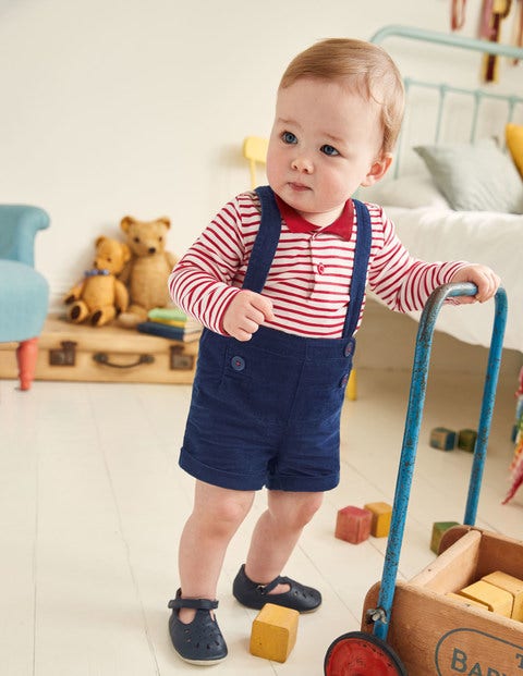 Nostalgic Shorts & Body Set - Ecru/Engine Red Nostalgic Shorts & Body Set - Ecru/Engine Red