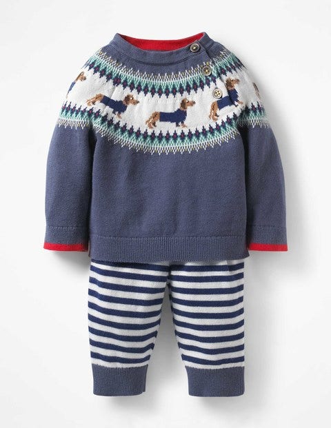 Colourful Knitted Play Set - Robot Blue Sausage Dogs Colourful Knitted Play Set - Robot Blue Sausage Dogs