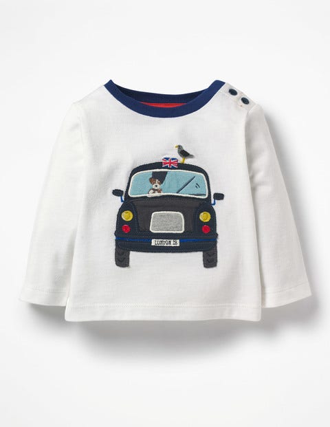 T-Shirt Appliqué Transport - Taxi écru T-Shirt Appliqué Transport - Taxi écru