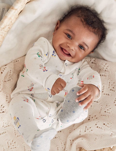 Fun Printed Sleepsuit - Multi Robots Fun Printed Sleepsuit - Multi Robots