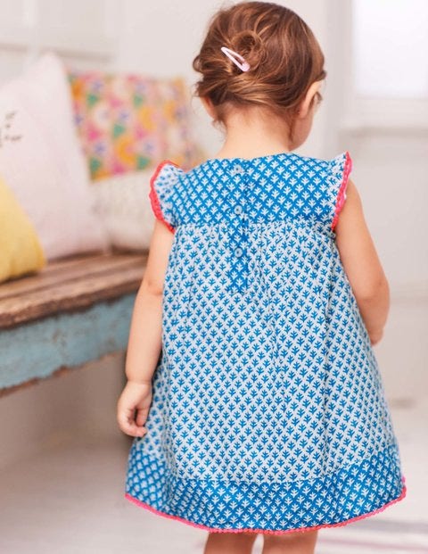 Hotchpotch Woven Dress - Ivory Geo Coral Hotchpotch Woven Dress - Ivory Geo Coral