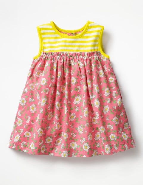 Jersey Woven Dress - Vintage Daisy Jersey Woven Dress - Vintage Daisy