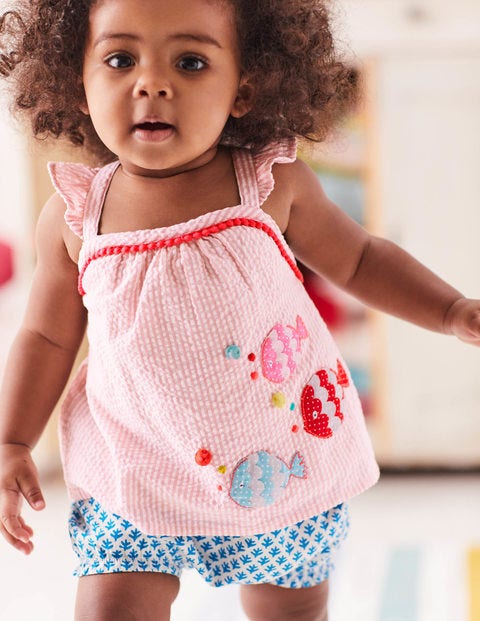 Strappy Woven Play Set - Almond Blossom Pink Coral Reef Strappy Woven Play Set - Almond Blossom Pink Coral Reef