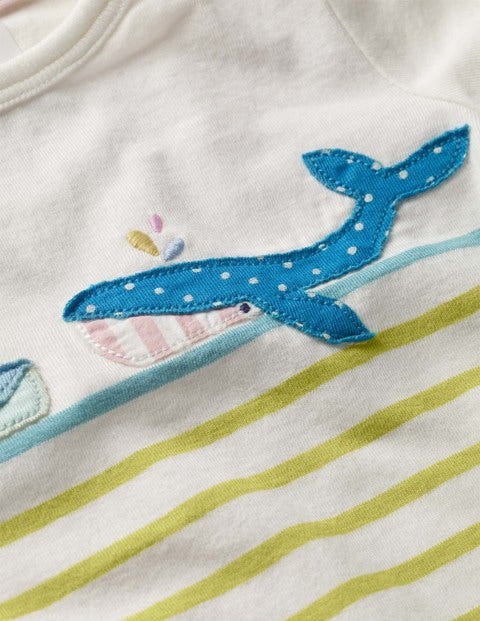 Seaside Appliqué T-Shirt - Zest/Camper Blue Whale Seaside Appliqué T-Shirt - Zest/Camper Blue Whale