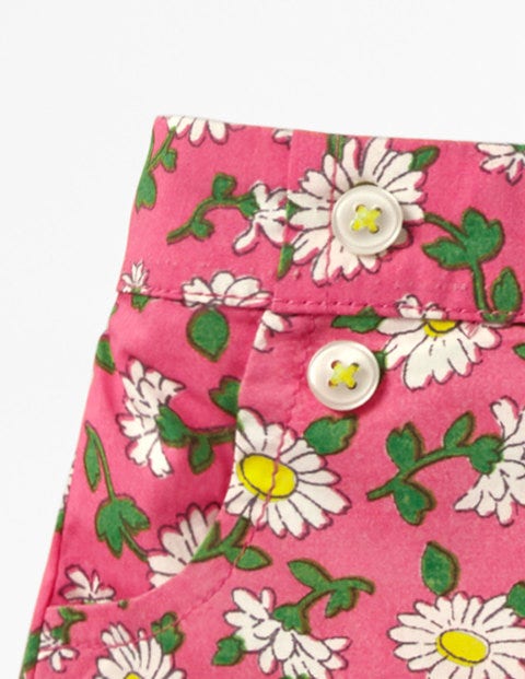 Bright Turn-Up Shorts - Vintage Daisy Bright Turn-Up Shorts - Vintage Daisy