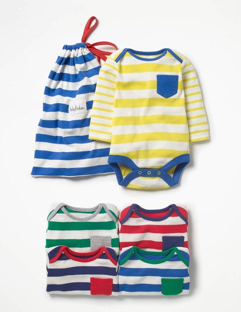 5 Pack Stripy Bodies - Multi Stripes 5 Pack Stripy Bodies - Multi Stripes