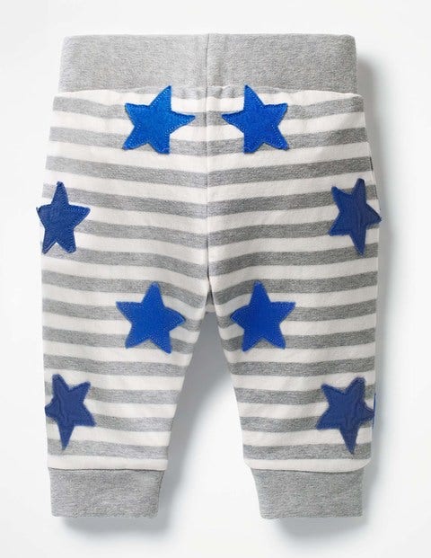 Fun Jersey Pants - Ecru/Grey Marl Stars Fun Jersey Pants - Ecru/Grey Marl Stars