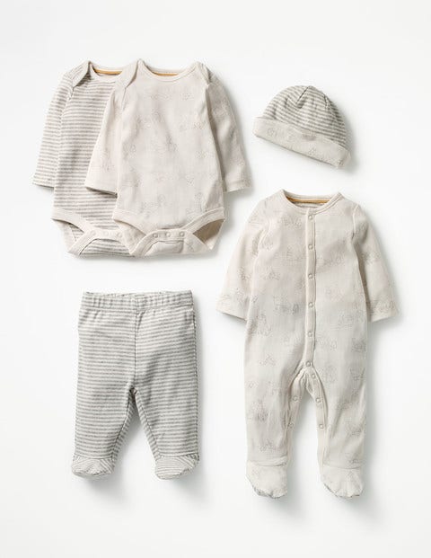 Baby-Geschenkset - Schiefergrau, Bauernhof Baby-Geschenkset - Schiefergrau, Bauernhof