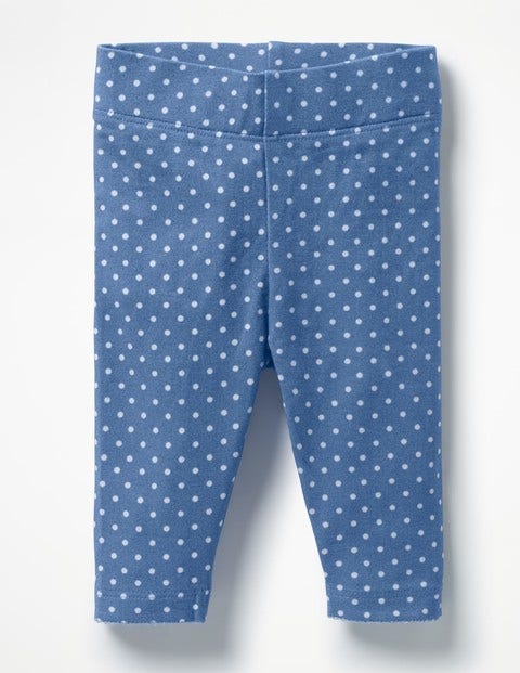 Baby Leggings - Washed Bluebell Blue Pin Spots Baby Leggings - Washed Bluebell Blue Pin Spots