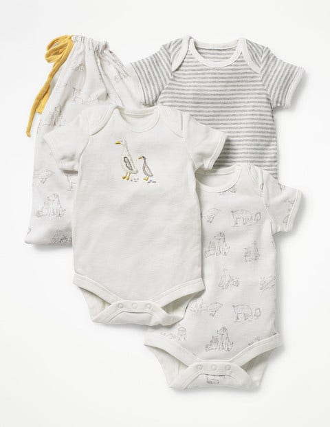 3 Pack Unisex Bodies - Ivory Farmyard 3 Pack Unisex Bodies - Ivory Farmyard