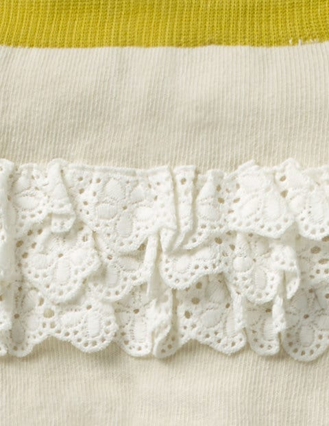 Ruffle Tights - Ecru Ruffle Tights - Ecru