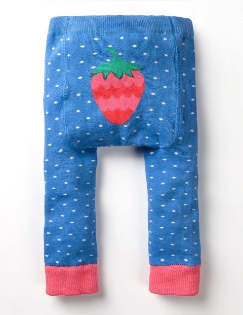 Legging En Maille - Bleu Lac à Petits Pois Legging En Maille - Bleu Lac à Petits Pois