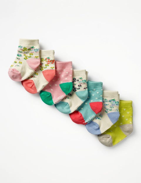 7 Pack Sock Box - Flowers 7 Pack Sock Box - Flowers