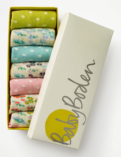7 Pack Sock Box - Flowers 7 Pack Sock Box - Flowers