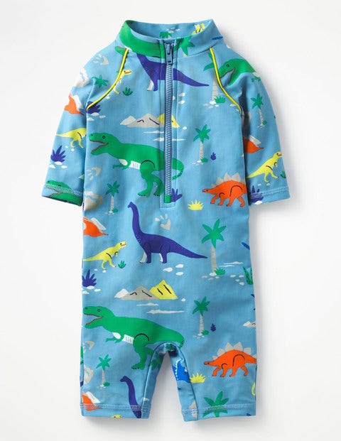 Animal Surf Suit - Grotto Blue Baby Dino Animal Surf Suit - Grotto Blue Baby Dino