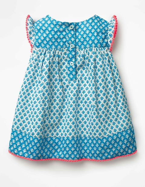 Hotchpotch Woven Dress - Ivory Geo Coral Hotchpotch Woven Dress - Ivory Geo Coral