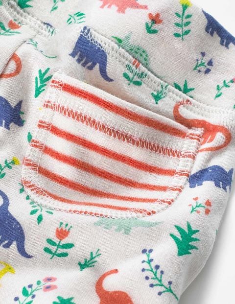 Supersoft Reversible Pants - Multi Dino Floral Supersoft Reversible Pants - Multi Dino Floral